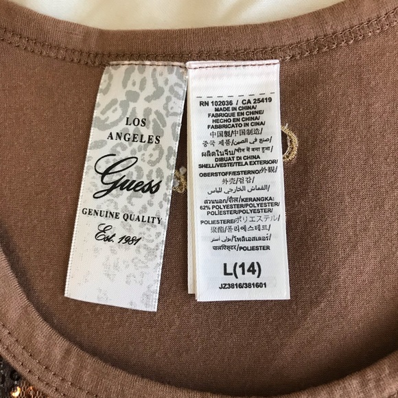 GUESS LEOPARD PRINT BROWN DRESS - Picture 3 of 9